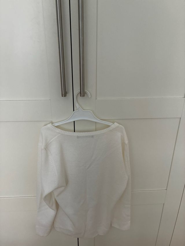 Suéter blanco mujer
