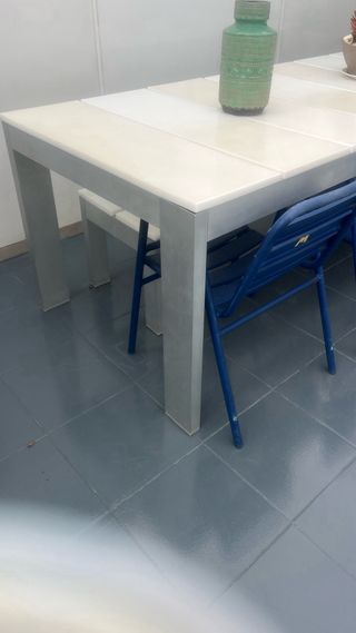 Mesa  y Banco Gandia Blasco -10 plzas.A recoger