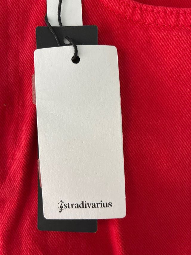 Shorts vaqueros rojos - cintura alta