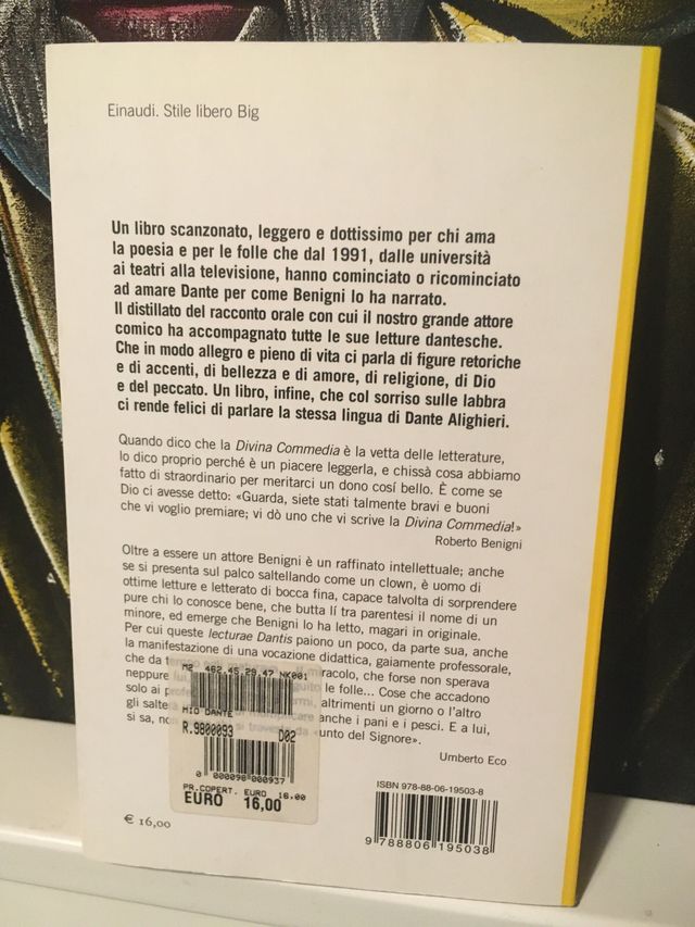 Libro IL MIO DANTE (Italiano)