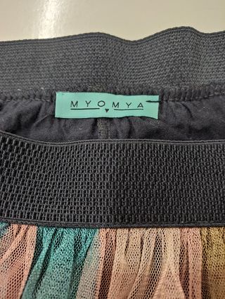 Gonna Tulle Scozzese Multicolor