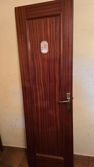 Puerta madera maciza 202x61.5cm