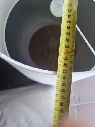 Lámpara grande IKEA blanca