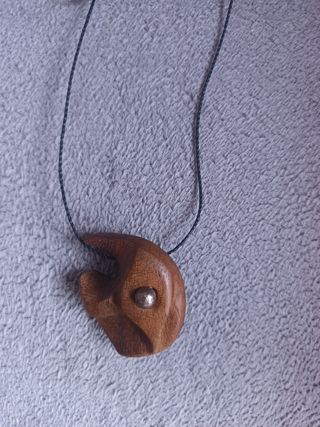 Colgante Luna Madera Ébano