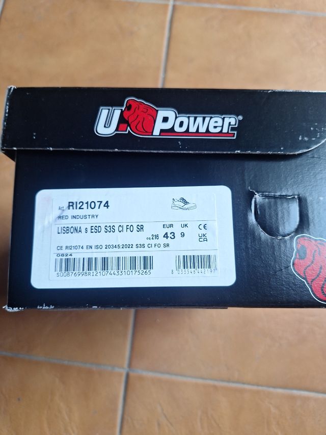 Zapatos seguridad Upower RI21074 - 43