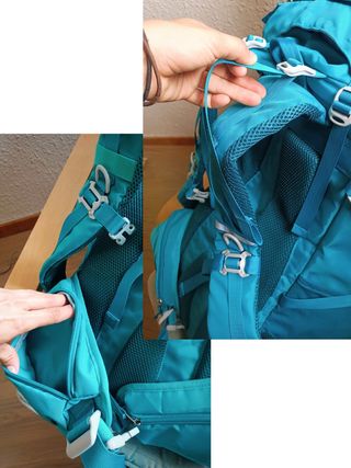 Mochila montaña travesía 65L