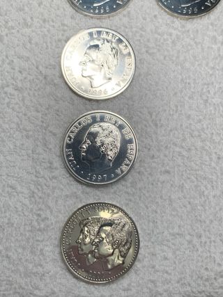 Monedas plata 2000 pesetas y 12 euros