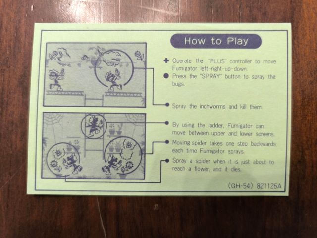Instrucciones Game and watch Green House
