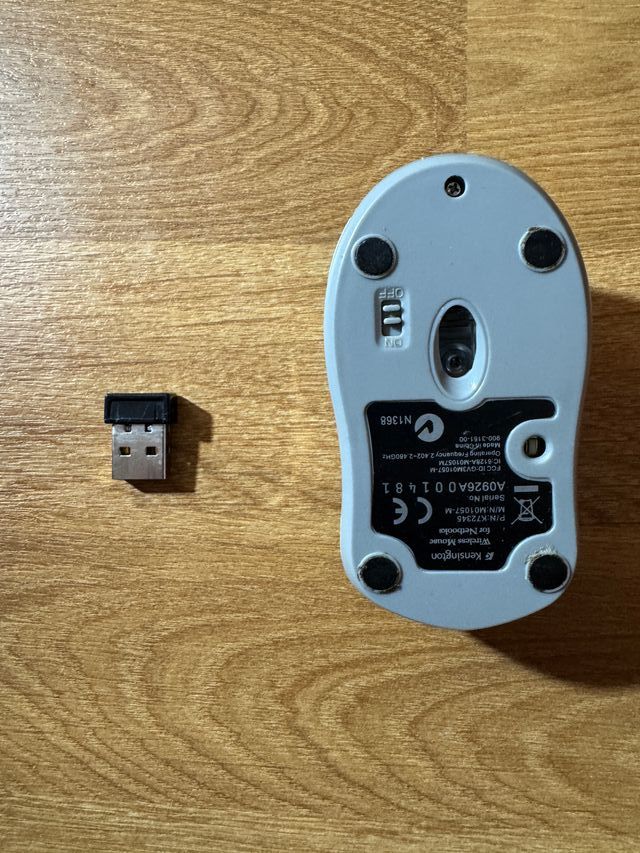 Rato Kensington sem fios - Cinza/Branco