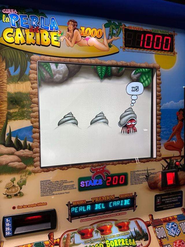Máquina Tragaperras Perla Caribe 1000