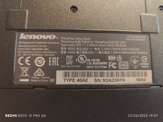 Dockstation Lenovo Thinkpad 40A2