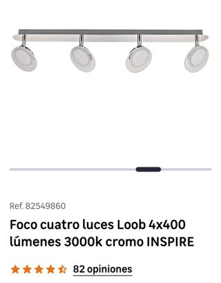 Foco 4 luces INSPIRE - 68cm