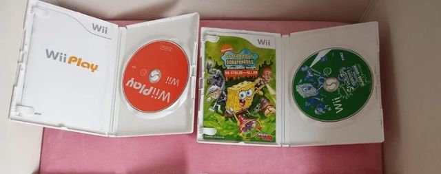 2 Juegos Nintendo Wii: Wii Play + Bob Esponja