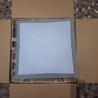 Lampara techo cuadrada moderna 43x43  