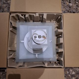 Lampara techo cuadrada moderna 43x43  