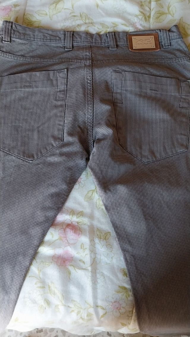 Pantaloni eleganti grigi e marroni tg 48