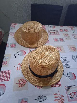 2 Sombreros paja beige