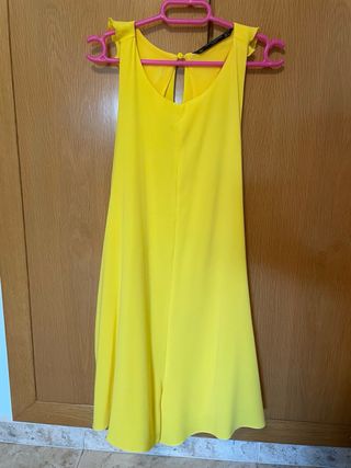 Mono Zara amarillo - volantes