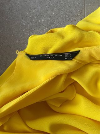 Mono Zara amarillo - volantes