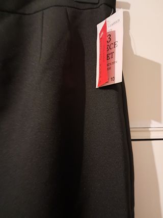 Falda midi negra elegante - talla M