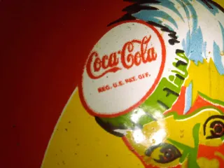 Cartel Coca-Cola esmaltado.