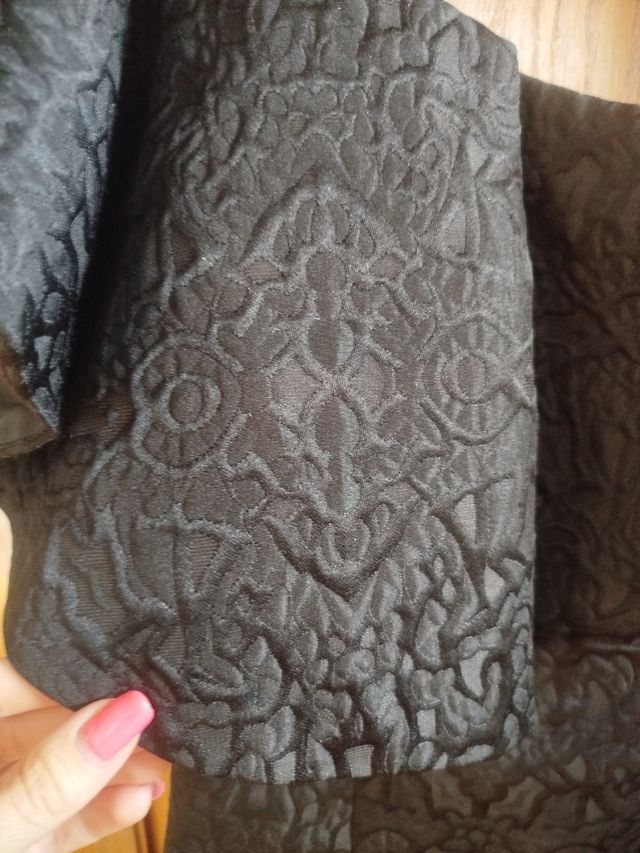 Vestido negro flores - Talla S