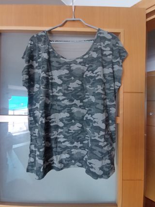 Camiseta militar verde | Talla L