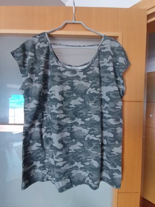 Camiseta militar verde | Talla L