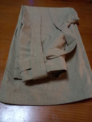 Pantalón vestir mujer beige