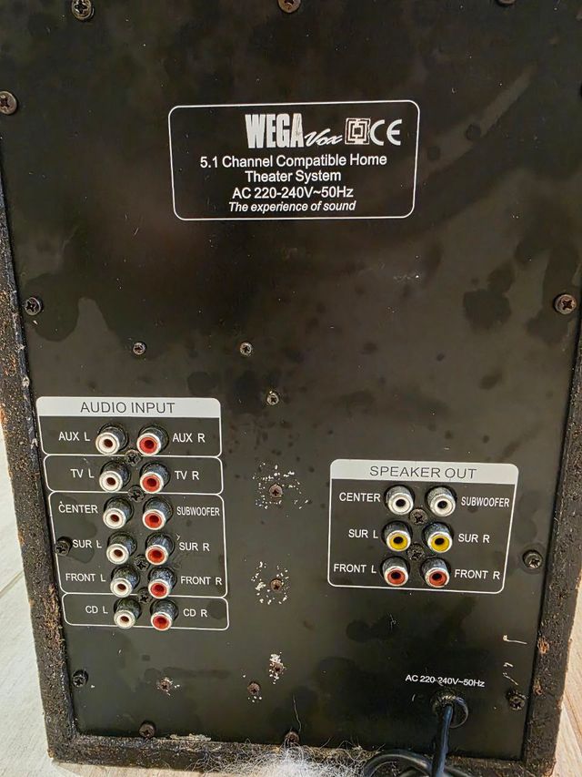 Sistema de cine en casa 5.1 completo