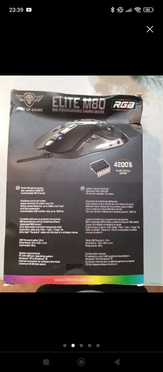 Ratón gaming Spirit of Gamer Elite M80 RGB