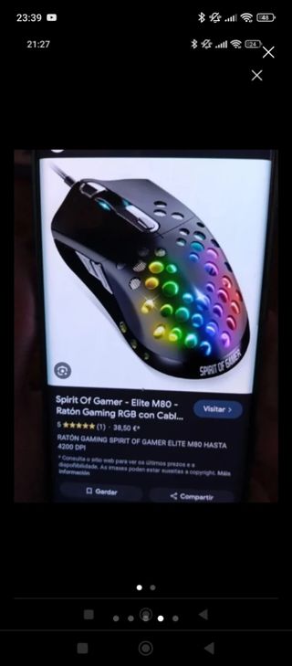 Ratón gaming Spirit of Gamer Elite M80 RGB