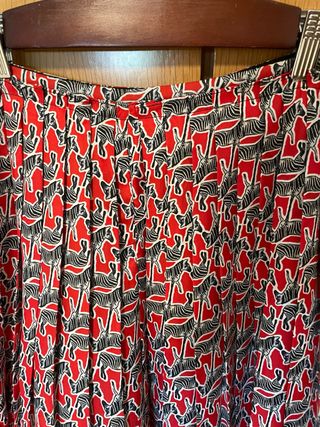 Falda pantalon plisada Zara - Zebra. Talla M