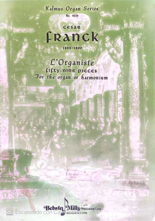 Partituras Cesar Franck Órgano