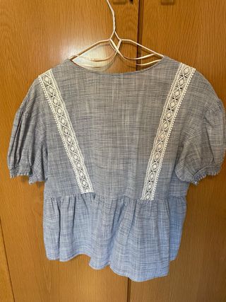 Blusa Zara azul - Talla M