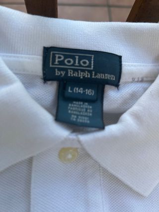 Polo Ralph Lauren blanco - Talla L (14-16) /S