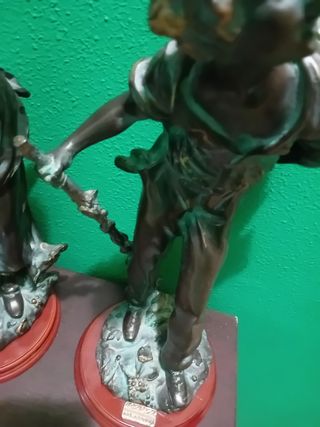 Pareja figuras vendimia uva 90 las 2 OFERTON XXl