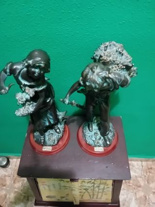 Pareja figuras vendimia uva 90 las 2 OFERTON XXl
