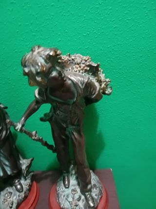 Pareja figuras vendimia uva 90 las 2 OFERTON XXl