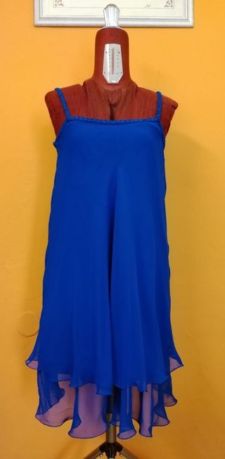 Vestito estivo blu - voile