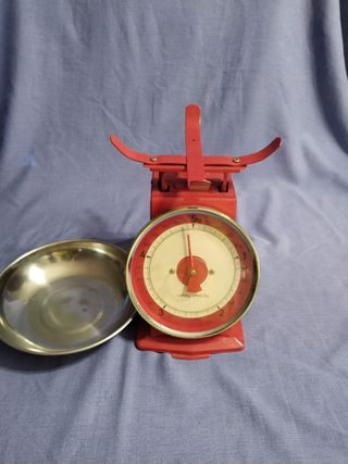 Báscula cocina vintage roja 5kg