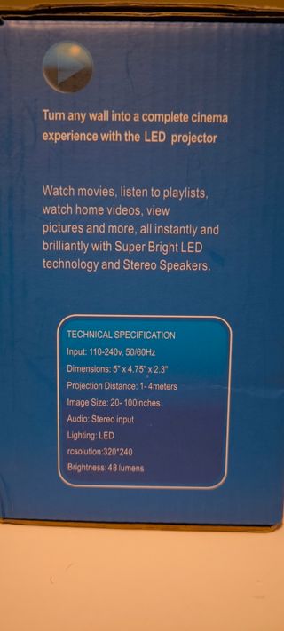 Mini Proyector LED Excelvan - 48 lúmenes