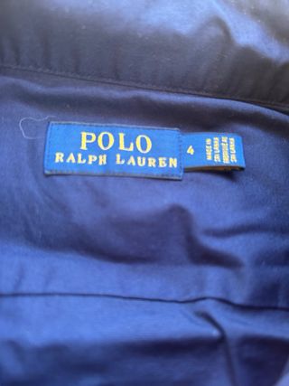 Camisa Polo Ralph Lauren Azul Marino - Talla 4 - S