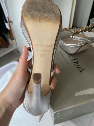 Sandalias Durá&Durá Plata 37