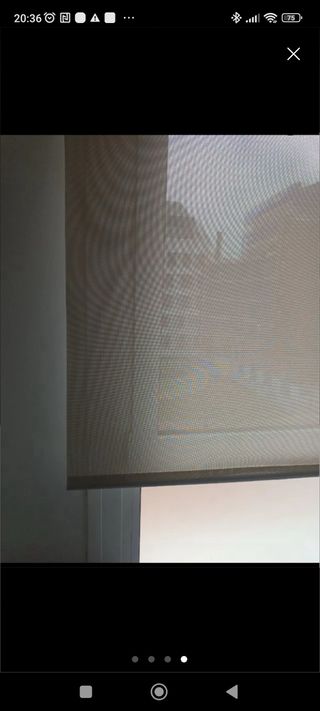 Estor enrollable blanco 180x250cm