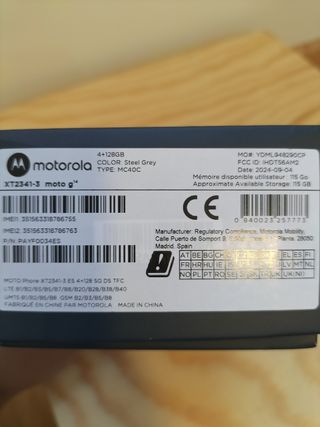 Motorola g14 Gris - Pantalla HD+