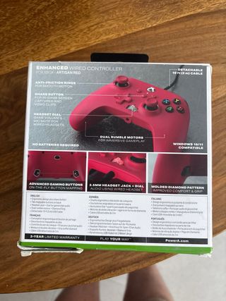 Mando PowerA Xbox Rojo - Nuevo