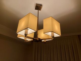 Lamparas colgantes - Beige y Dorado
