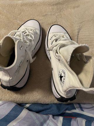 Converse blancas plataforma