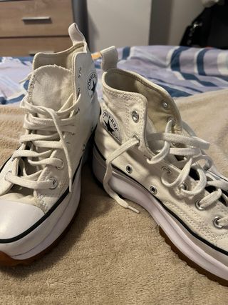 Converse blancas plataforma